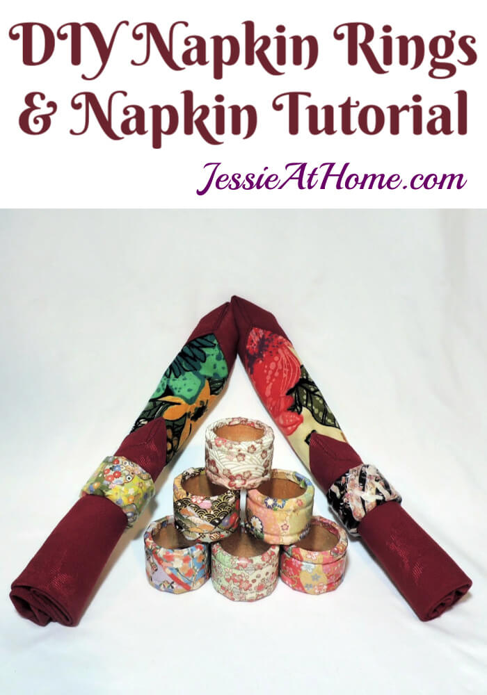 DIY Napkin Rings and Napkin Tutorial by Jessie At Home