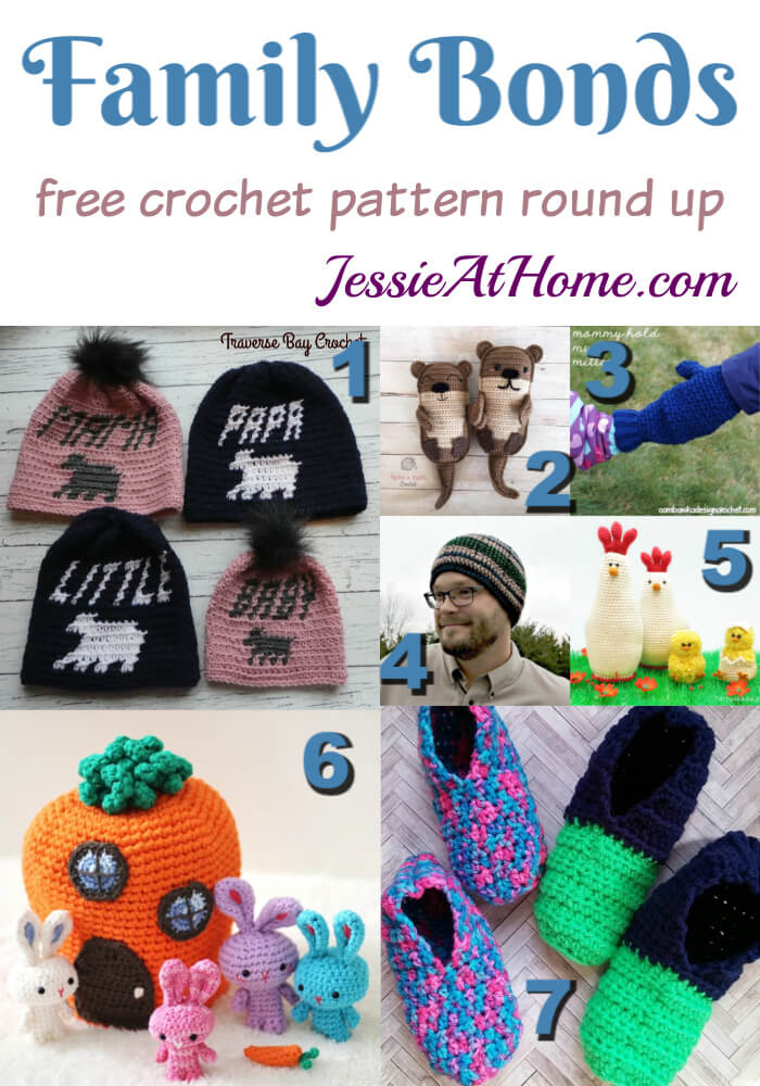 Family Bonds free crochet pattern round up from Jessie At Home