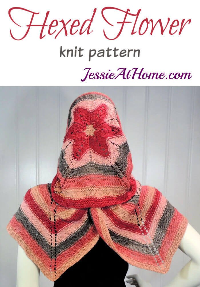 Knit Hexagon Wrap - Hexed Flower