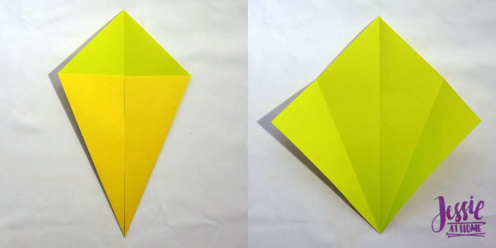 Origami Fish Base - written and pictorial tutorial | Jessie At Home