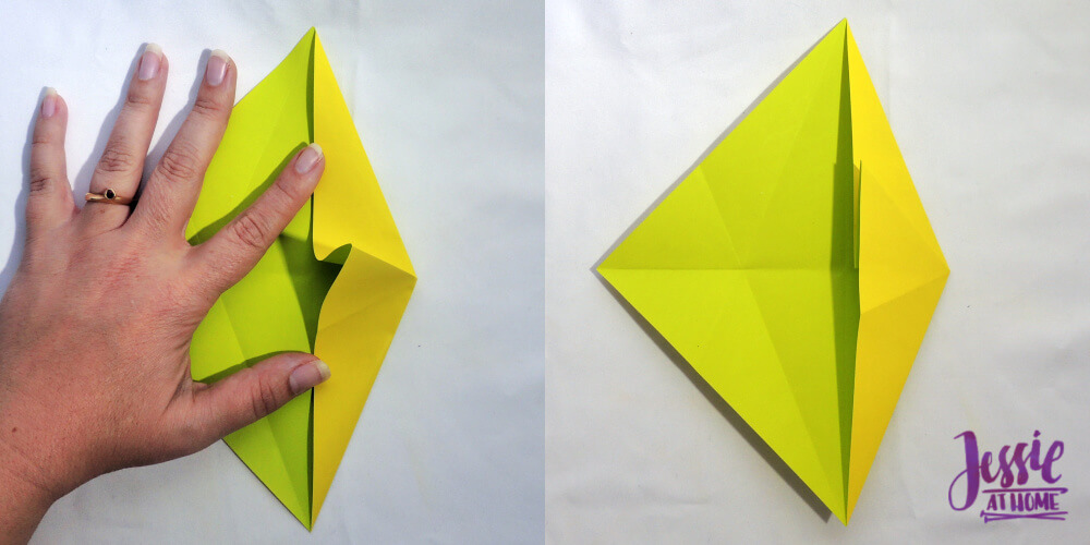 Origami Fish Base - written and pictorial tutorial | Jessie At Home