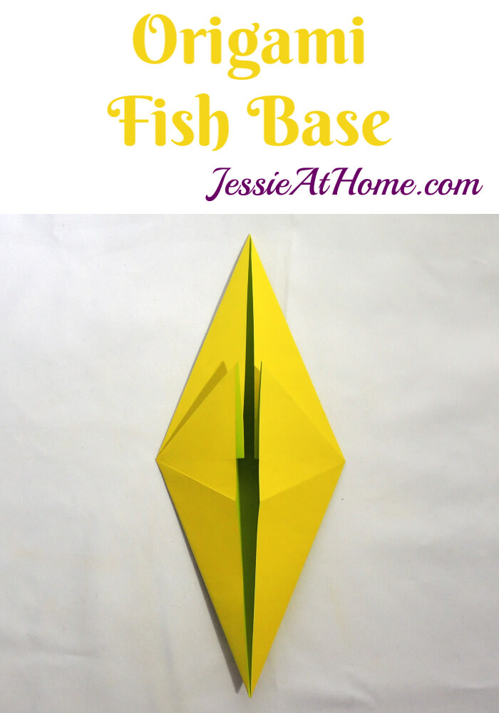 Origami Fish Base - written and pictorial tutorial | Jessie At Home