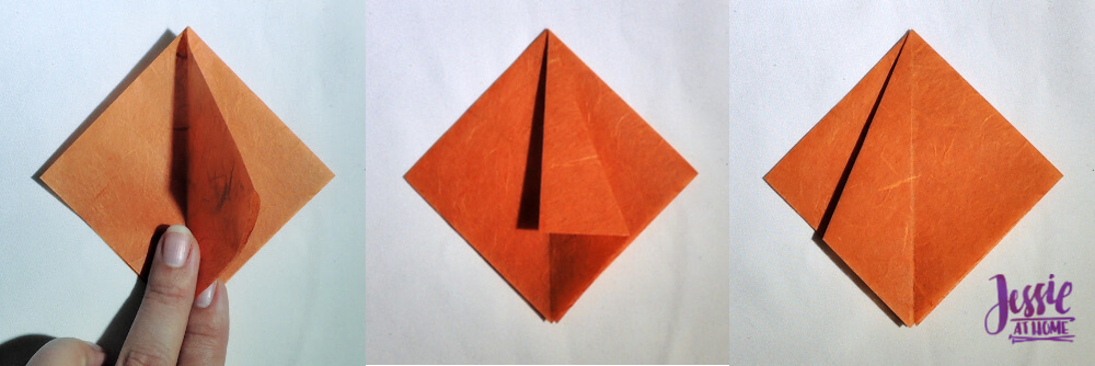 Origami Pumpkin Pattern - written and pictorial tutorial | Jessie At Home