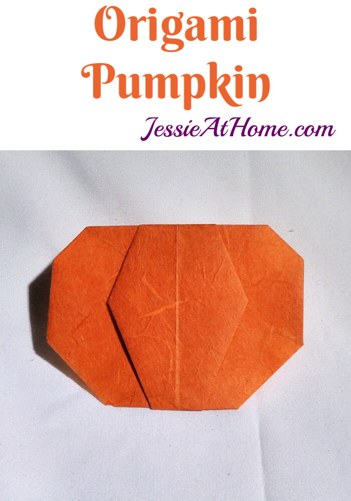 Origami Pumpkin Pattern - written and pictorial tutorial