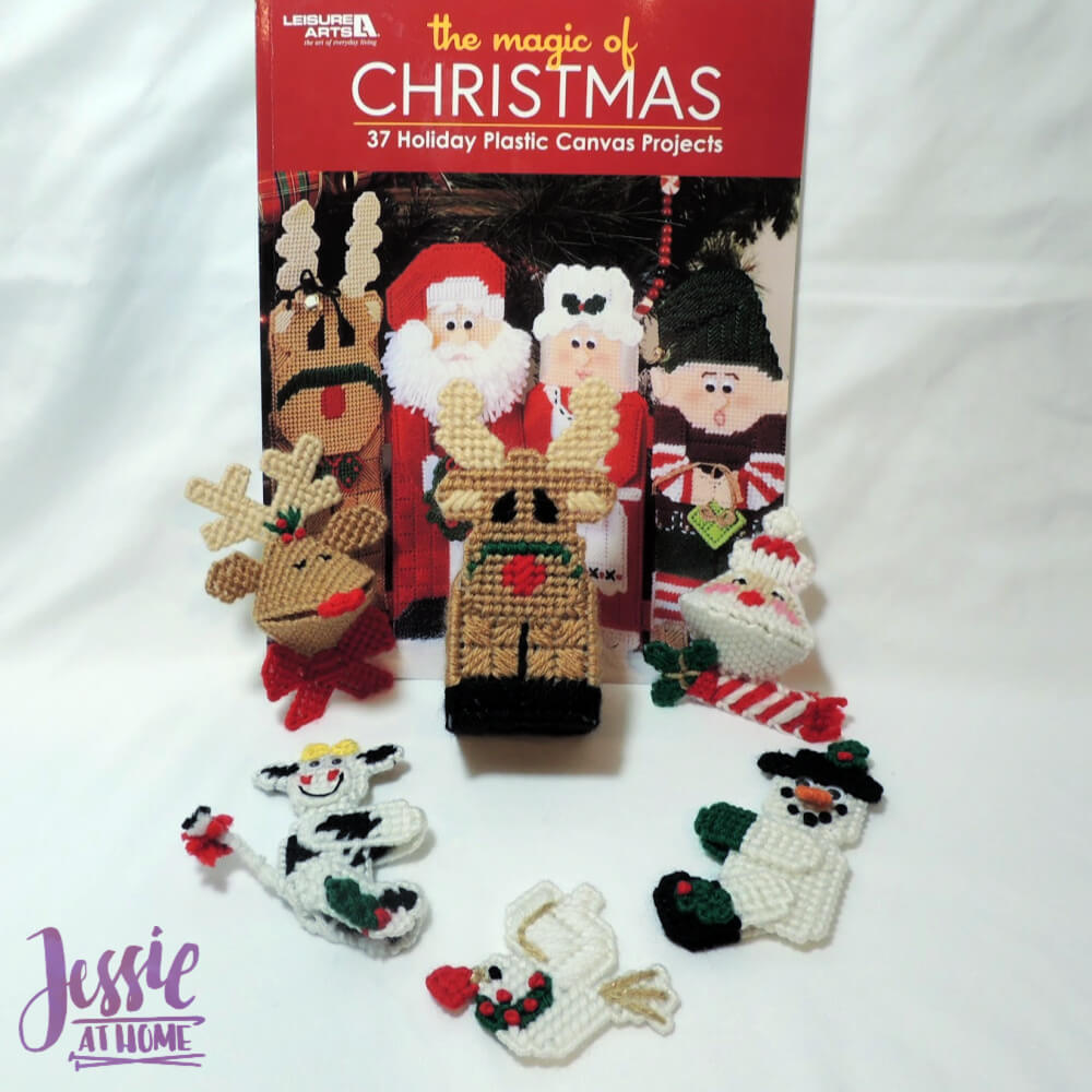 Plastic Canvas Christmas Decor and Ornaments book review by Jessie At Home - so fun