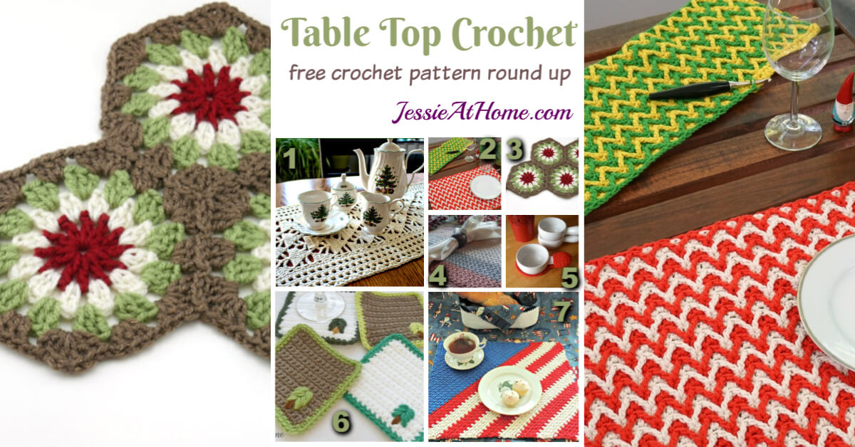 Table Top Crochet Protect and spruce up your table Jessie At Home