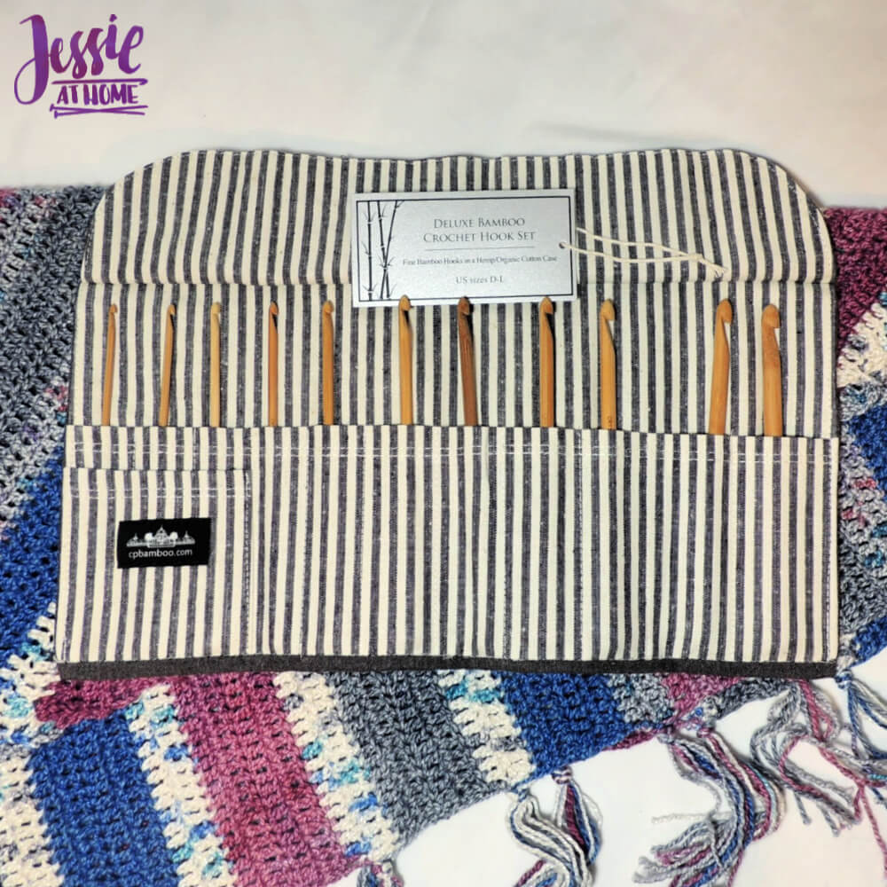 Bamboo Crochet Hook Set with Case from Crystal Palace review from Jessie At Home - open
