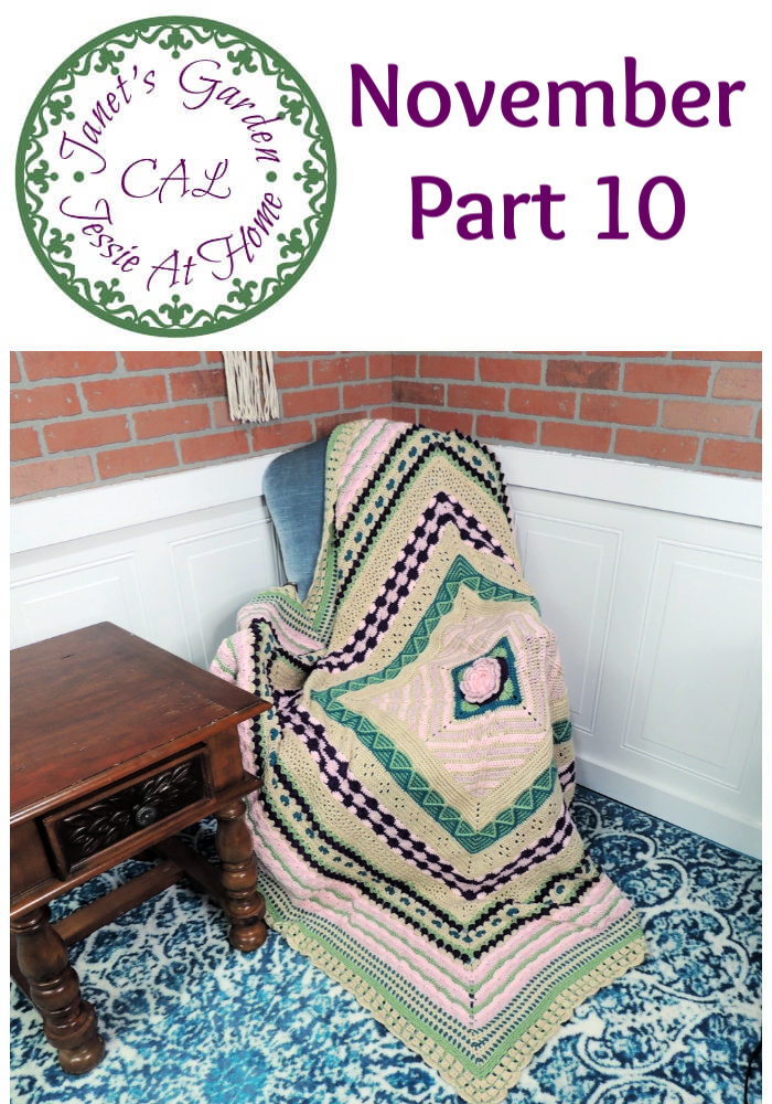 Crochet Border - Time to finish the 2019 Janet\'s Garden CAL!