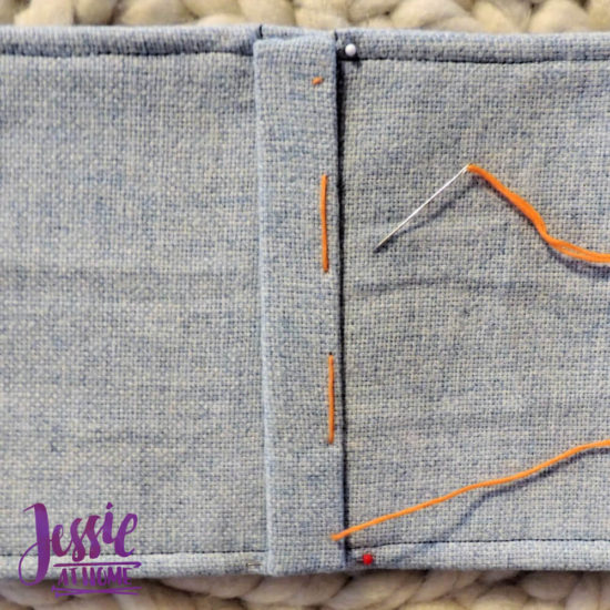 Embroidered Wrap Book DIY Bookmaking Tutorial by Jessie At Home - 15