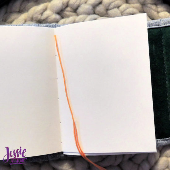 Embroidered Wrap Book DIY Bookmaking Tutorial by Jessie At Home - 17