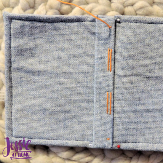 Embroidered Wrap Book DIY Bookmaking Tutorial by Jessie At Home - 18