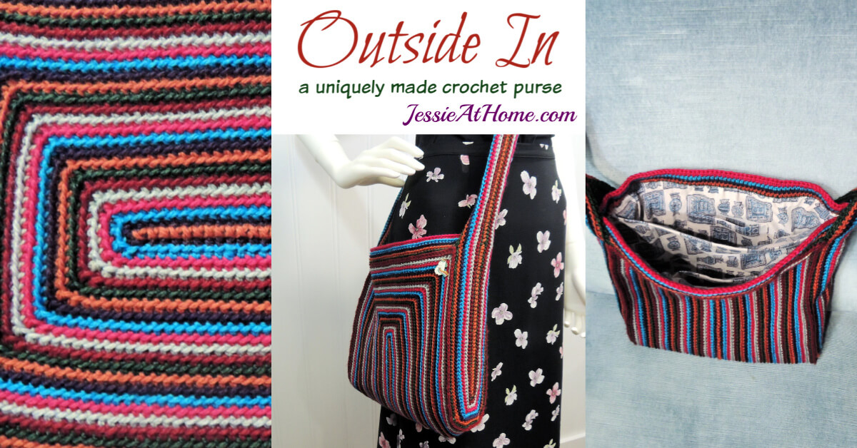 Outside In Purse crochet pattern by Jessie At Home Social