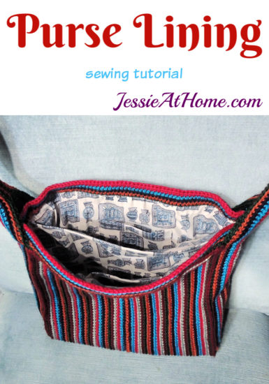 Purse Lining Tutorial - fabric lining with pockets by Jessie At Home
