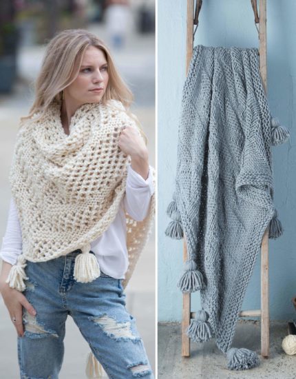 Slow Fashion Made Fast knit book review from Jessie At Home - Wrap and Blanket