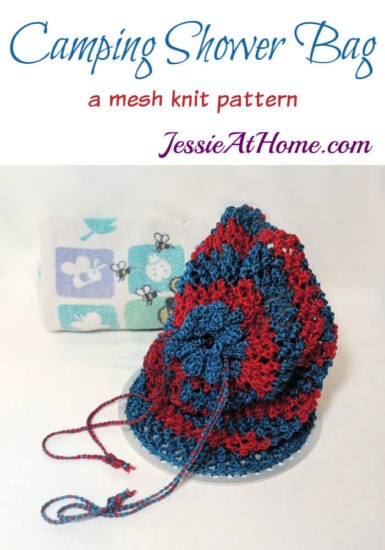 Camping Shower Bag knit pattern by Jessie At Home