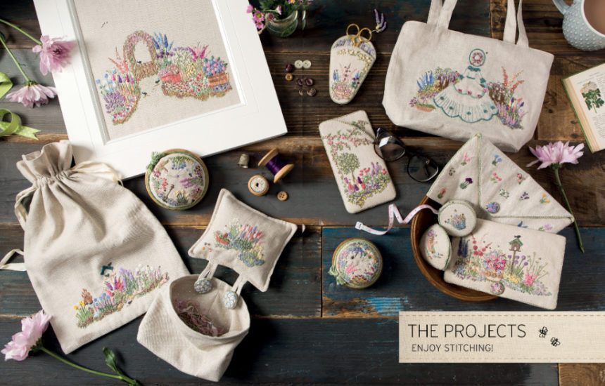 Embroidered Country Gardens - so many stitch ideas - review from Jessie At Home - Beautiful projects