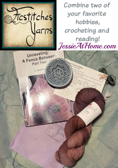 Ficstitches Yarn - combine two of your favorite hobbies - reveiw from Jessie At Home