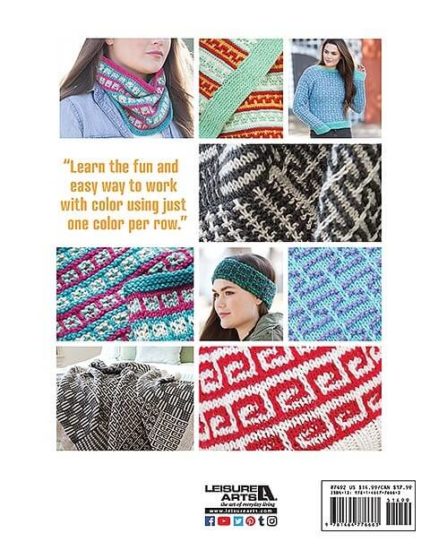 Mosaic Knitting - One color per row technique! - Book Review from Jessie At Home - Back cover