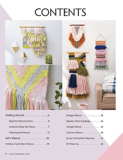 Learn to make Woven Wall Hangings - review by Jessie At Home - Contents