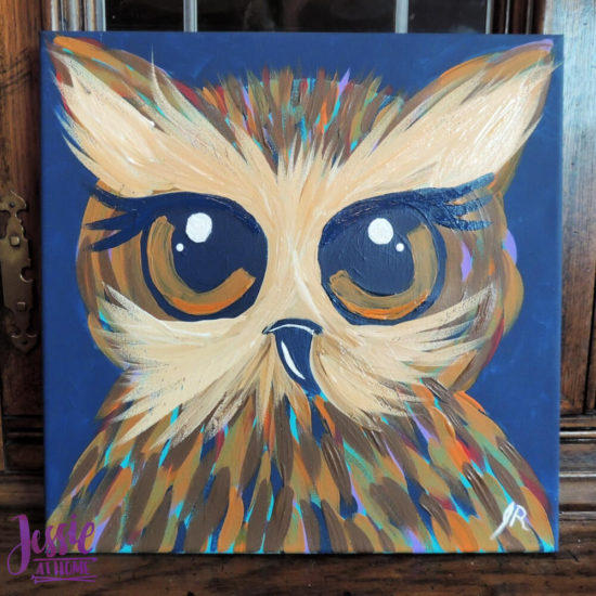 Let's Paint Live with Plaid - learn or improve your painting skills - Jessie At Home - Midnight Owl