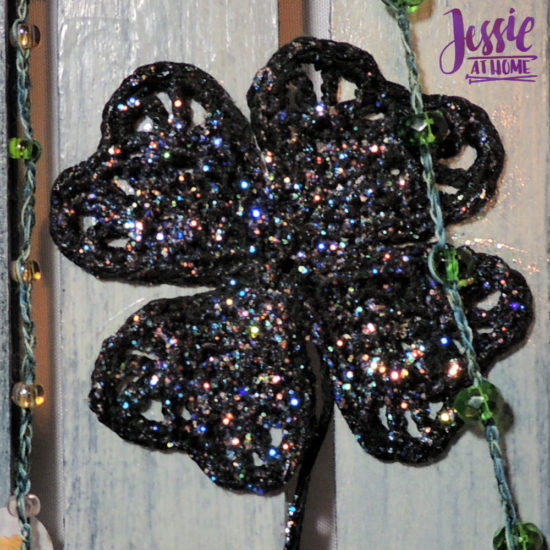 Luck of the Irish wall decor featuring Clover steel hooks by Jessie At Home - Clover Close Up