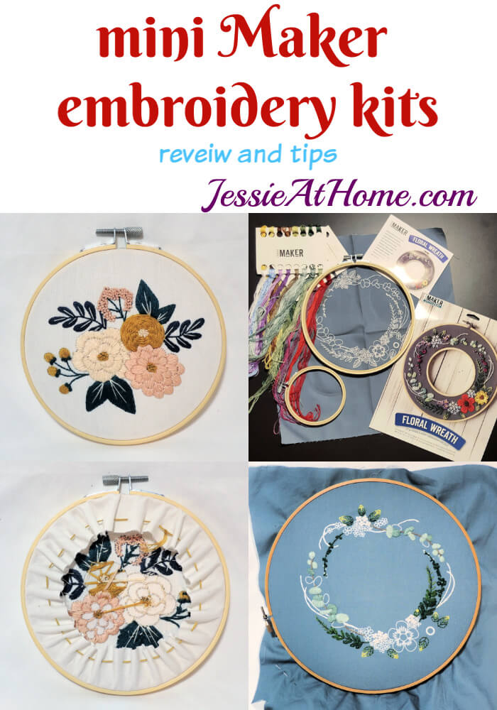 Mini Maker Embroidery Kits review and tips from Jessie At Home