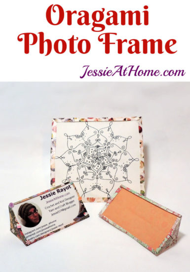 Origami Photo Frame - origami tutorial by Jessie At Home