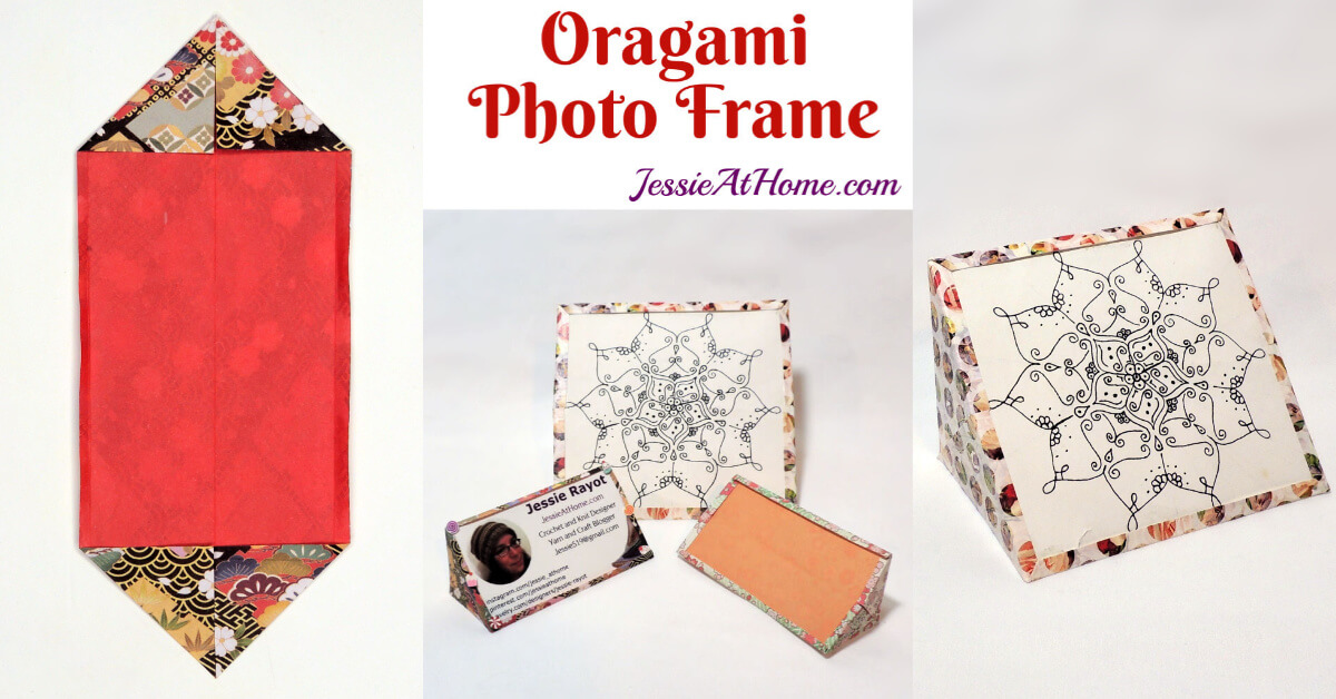 Origami Photo Frame - origami tutorial by Jessie At Home - Social