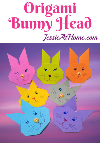 Bunny Head Origami Tutorial by Jessie At Home