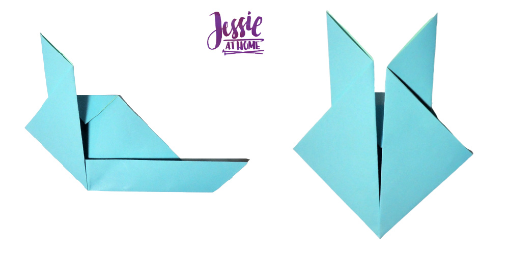 Bunny Head Origami Tutorial by Jessie At Home - Step 5