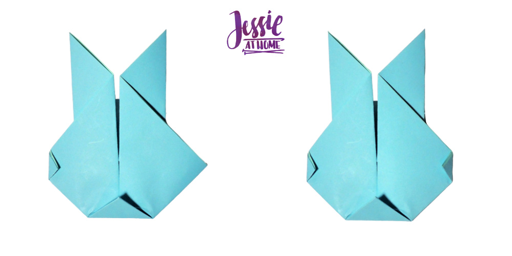 Bunny Head Origami Tutorial by Jessie At Home - Step 7