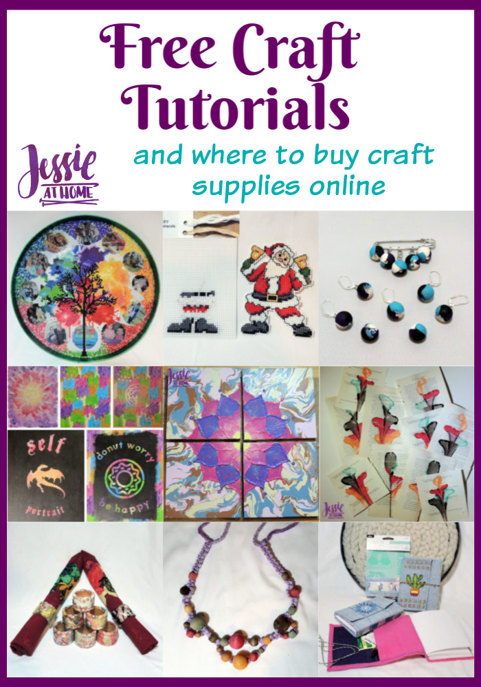 Free Craft Tutorials and where to buy craft supplies online Jessie At Home - Pin 1