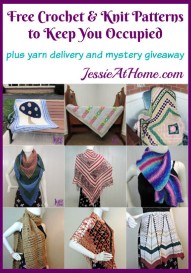 Free Crochet & Knit Patterns and Yarn Delivery to Keep You Occupied by Jessie At Home