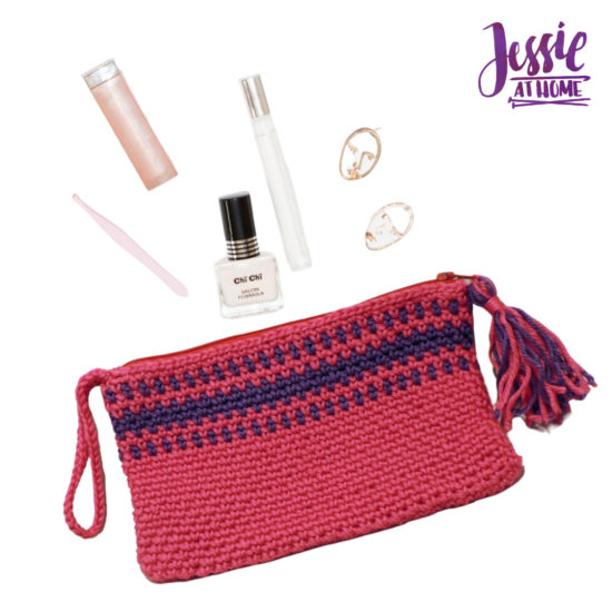 Pretty in Pink Clutch free crochet pattern by Jessie At Home - 3