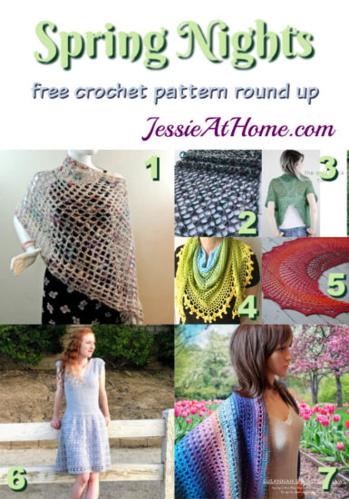 Spring Nights Crochet free crochet pattern round up from Jessie At Home