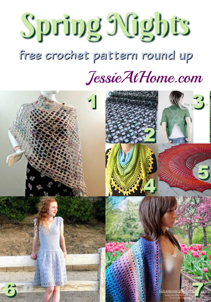 Spring Nights Crochet free crochet pattern round up from Jessie At Home