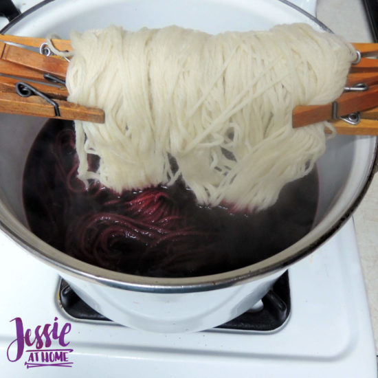 Dyeing Yarn with Jessie At Home - Protein Yarn and Acid Dye - Merino Style - Vermillion Hombre - First Try