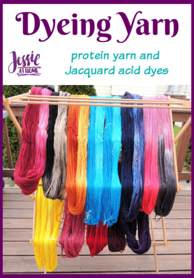 Dyeing Yarn with Jessie At Home - Protein Yarn and Acid Dye - Pin 1
