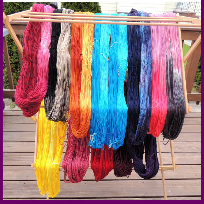 Dyeing Yarn with Jessie At Home - Protein Yarn and Acid Dye - Pin 1 Dyeing Yarn with Jessie At Home - Protein Yarn and Acid Dye - Pin 1