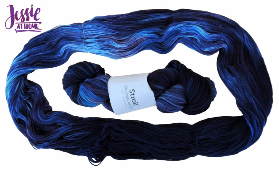 Dyeing Yarn with Jessie At Home - Protein Yarn and Acid Dye - Stroll Fingering - Galaxy - Hanked