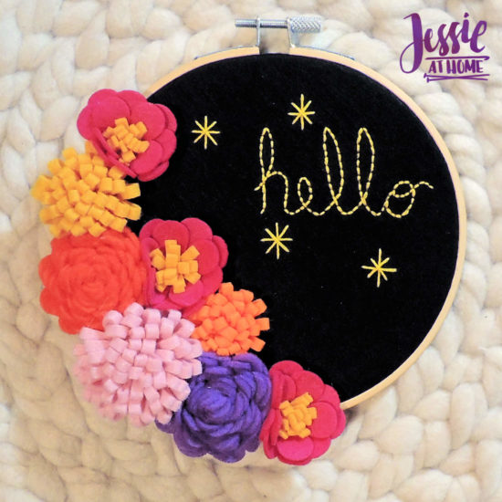 Felt Flower Wreath and other felt crafts - Jessie At Home - Done