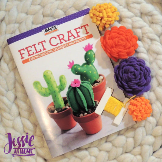 Felt Flower Wreath and other felt crafts - Jessie At Home - Extra