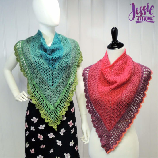 Juliette Shawl continuous shawl crochet pattern by Jessie At Home - 3