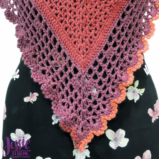 Juliette Shawl continuous shawl crochet pattern by Jessie At Home - 6