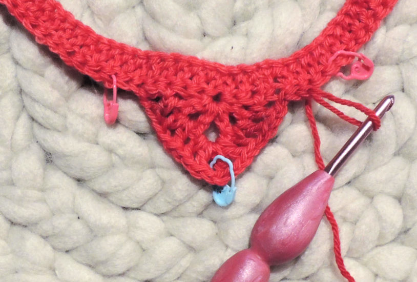 Juliette Shawl continuous shawl crochet pattern by Jessie At Home - Row 2