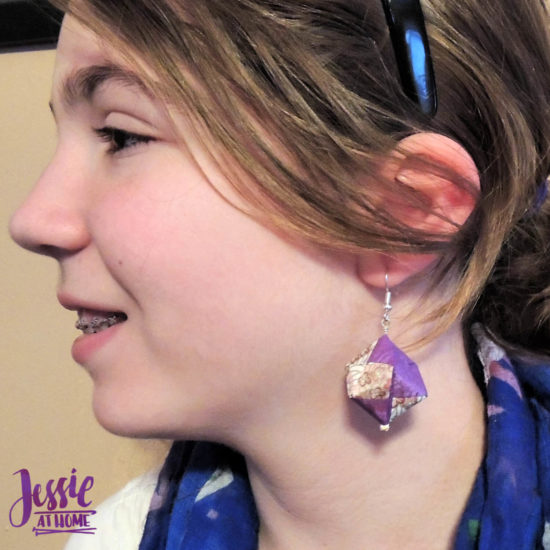 Oragami Modular Cube Tutorial by Jessie At Home - Earrings