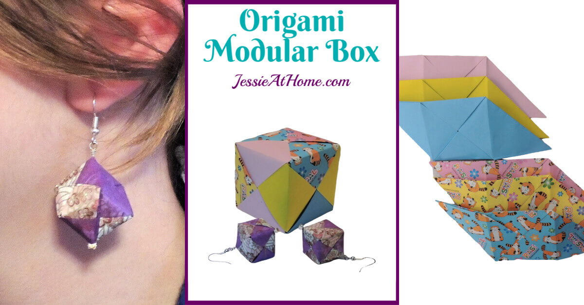 Oragami Modular Cube Tutorial by Jessie At Home - Social