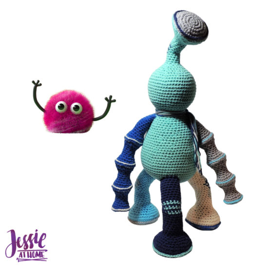 Tripet amigurumi monster crochet pattern by Jessie At Home - 3