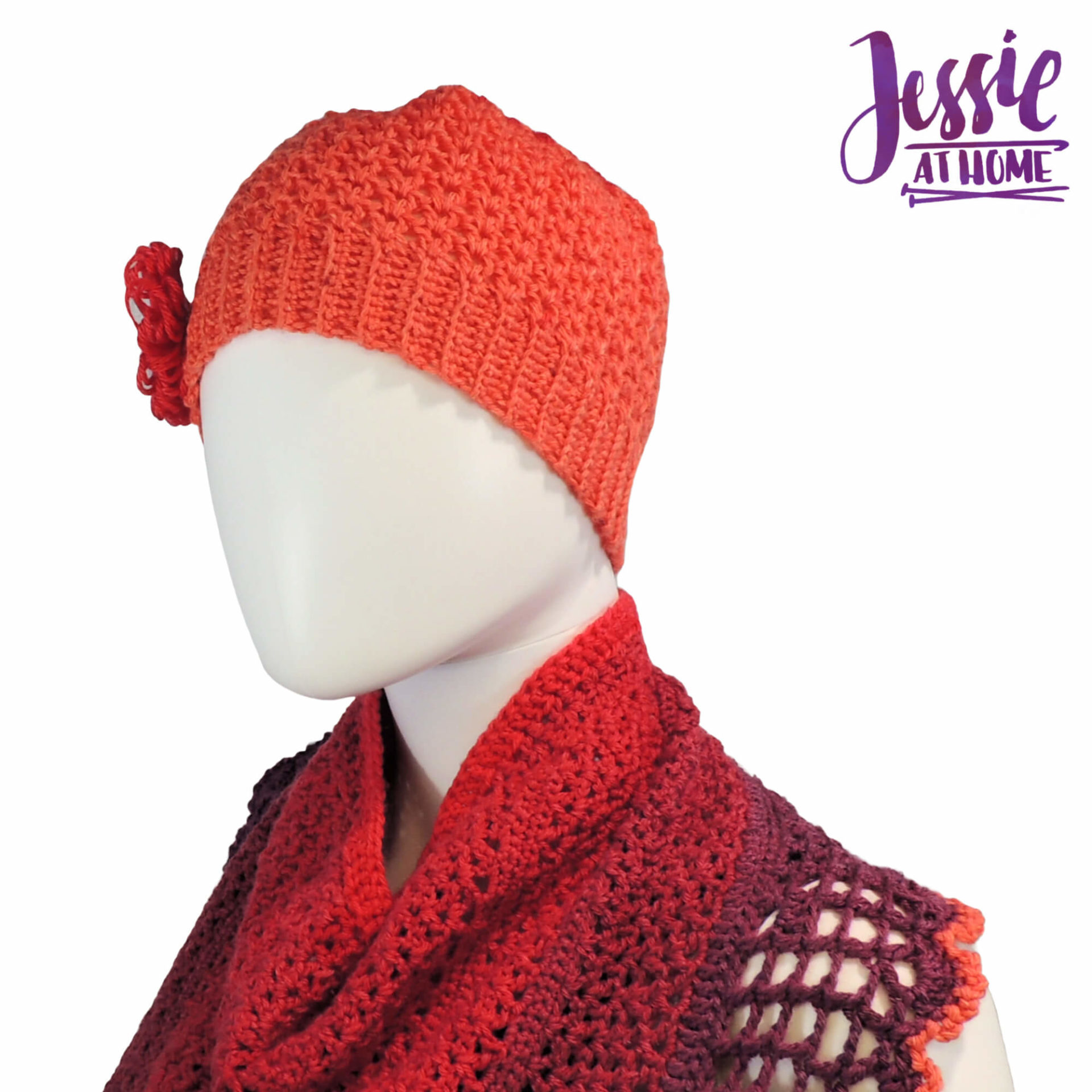 Cap-ulet - a crochet cap (beanie) for Juliette by Jessie At Home - 3