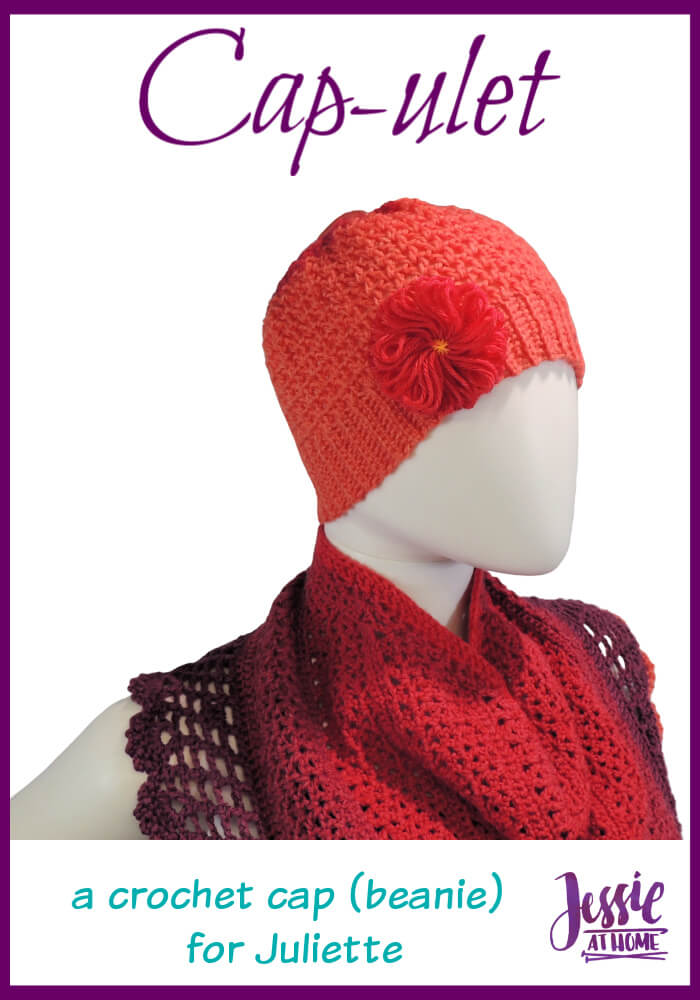 Cap-ulet - a cap (beanie) to go with your Juliette shawl